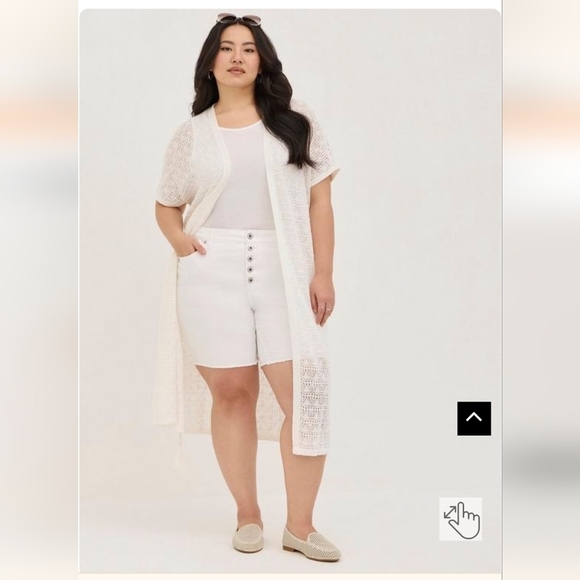 Torrid Crochet Short Sleeve Tie Waist Sweater XL, 2x, 3x NWT - Picture 12 of 16